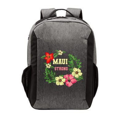Pray For Maui Hawaii Strong Hawaiian Floral Vector Backpack