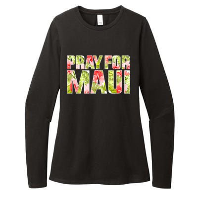 Pray For Maui Hawaii Strong  Maui Fire Relief Efforts Womens CVC Long Sleeve Shirt