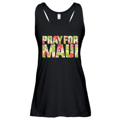 Pray For Maui Hawaii Strong  Maui Fire Relief Efforts Ladies Essential Flowy Tank