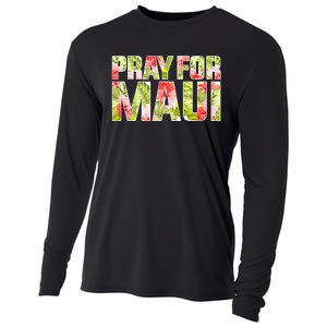 Pray For Maui Hawaii Strong  Maui Fire Relief Efforts Cooling Performance Long Sleeve Crew