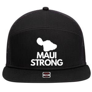 Pray For Maui Hawaii Strong 7 Panel Mesh Trucker Snapback Hat