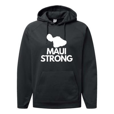 Pray For Maui Hawaii Strong Performance Fleece Hoodie