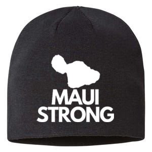 Pray For Maui Hawaii Strong Sustainable Beanie