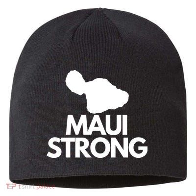 Pray For Maui Hawaii Strong Sustainable Beanie