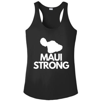 Pray For Maui Hawaii Strong Ladies PosiCharge Competitor Racerback Tank