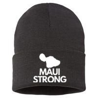 Pray For Maui Hawaii Strong Sustainable Knit Beanie