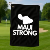 Pray For Maui Hawaii Strong Golf Towel