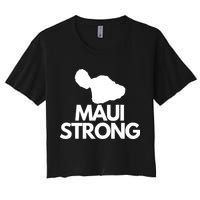 Pray For Maui Hawaii Strong Women's Crop Top Tee