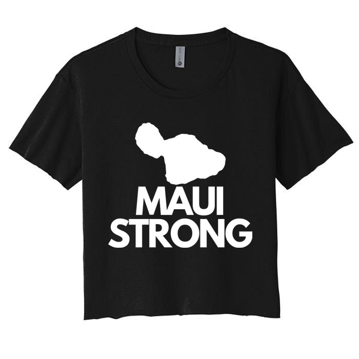 Pray For Maui Hawaii Strong Women's Crop Top Tee