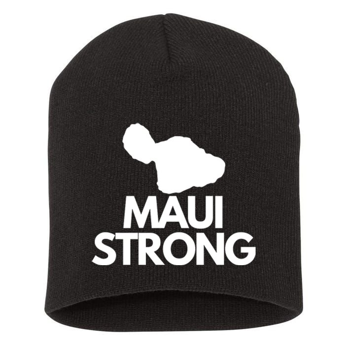 Pray For Maui Hawaii Strong Short Acrylic Beanie