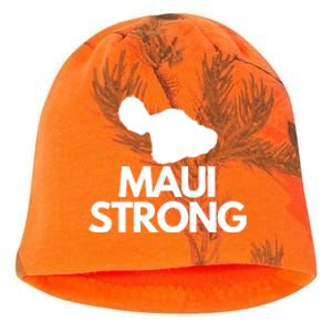 Pray For Maui Hawaii Strong Kati - Camo Knit Beanie