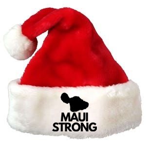 Pray For Maui Hawaii Strong Premium Christmas Santa Hat