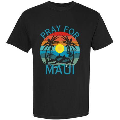 Pray For Maui Hawaii Wildflower Support Men Women Garment-Dyed Heavyweight T-Shirt