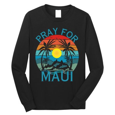 Pray For Maui Hawaii Wildflower Support Men Women Long Sleeve Shirt