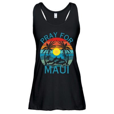 Pray For Maui Hawaii Wildflower Support Men Women Ladies Essential Flowy Tank