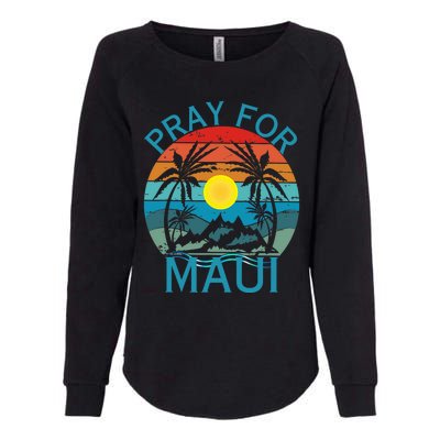 Pray For Maui Hawaii Wildflower Support Men Women Womens California Wash Sweatshirt