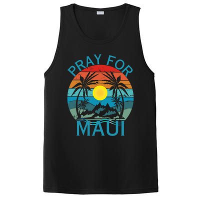 Pray For Maui Hawaii Wildflower Support Men Women PosiCharge Competitor Tank