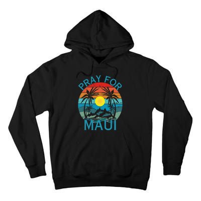 Pray For Maui Hawaii Wildflower Support Men Women Tall Hoodie