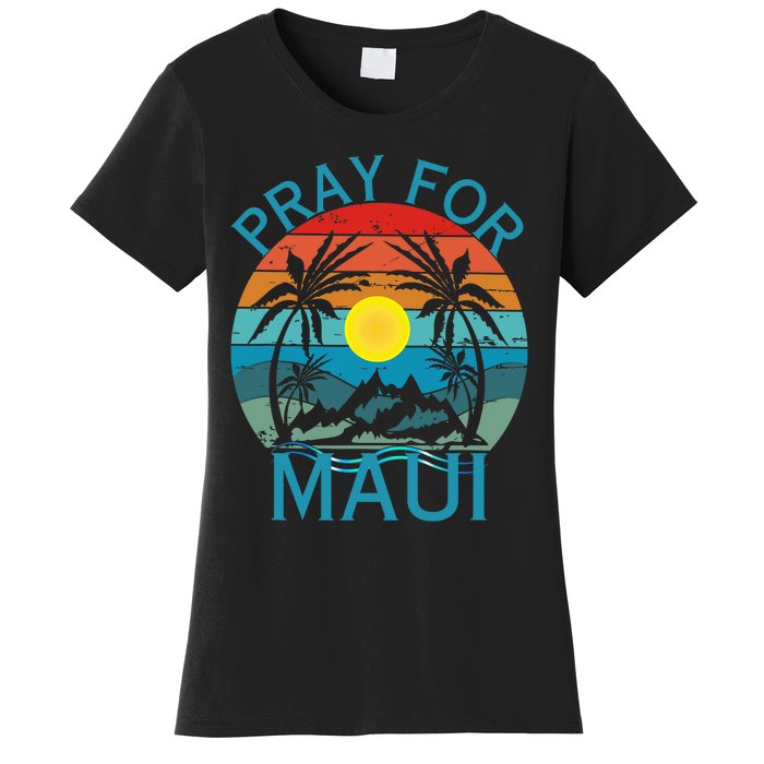 Pray For Maui Hawaii Wildflower Support Men Women Women's T-Shirt