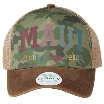 Pray For Maui Hawaii Strong Vintage Design Legacy Tie Dye Trucker Hat