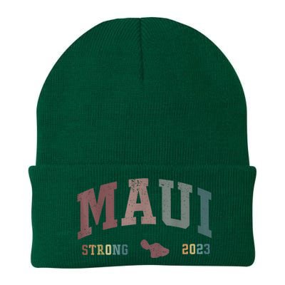 Pray For Maui Hawaii Strong Vintage Design Knit Cap Winter Beanie