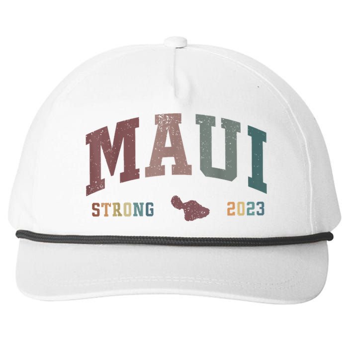 Pray For Maui Hawaii Strong Vintage Design Snapback Five-Panel Rope Hat