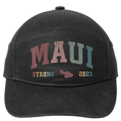 Pray For Maui Hawaii Strong Vintage Design 7-Panel Snapback Hat