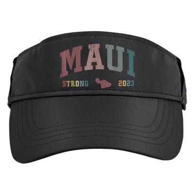 Pray For Maui Hawaii Strong Vintage Design Adult Drive Performance Visor