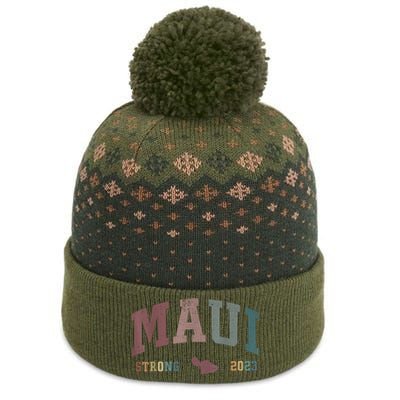 Pray For Maui Hawaii Strong Vintage Design The Baniff Cuffed Pom Beanie