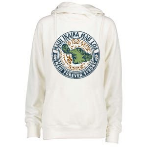 Pray For Maui Hawaii Strong Womens Funnel Neck Pullover Hood