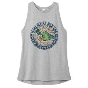 Pray For Maui Hawaii Strong Ladies PosiCharge Tri-Blend Wicking Tank