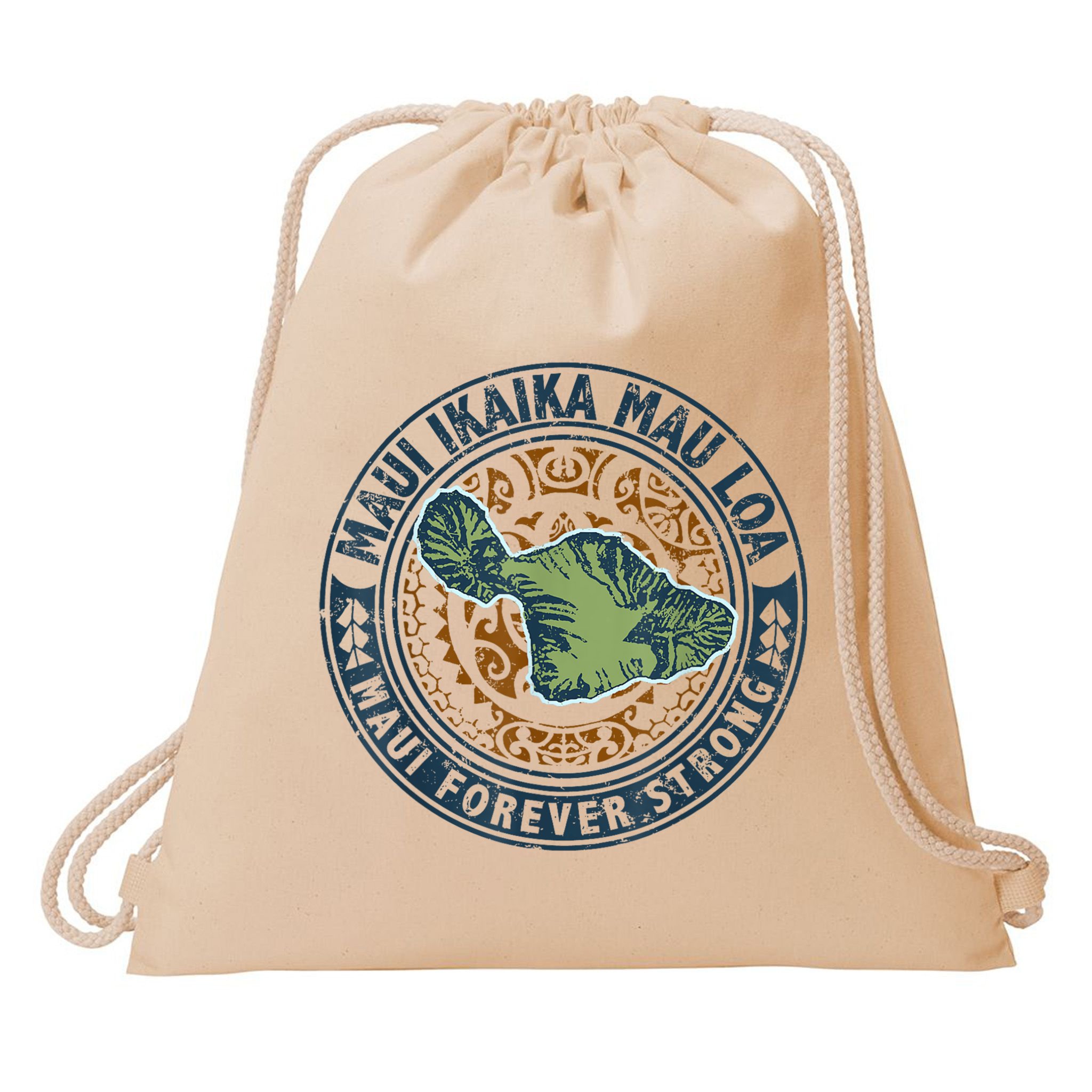 Pray For Maui Hawaii Strong Drawstring Bag