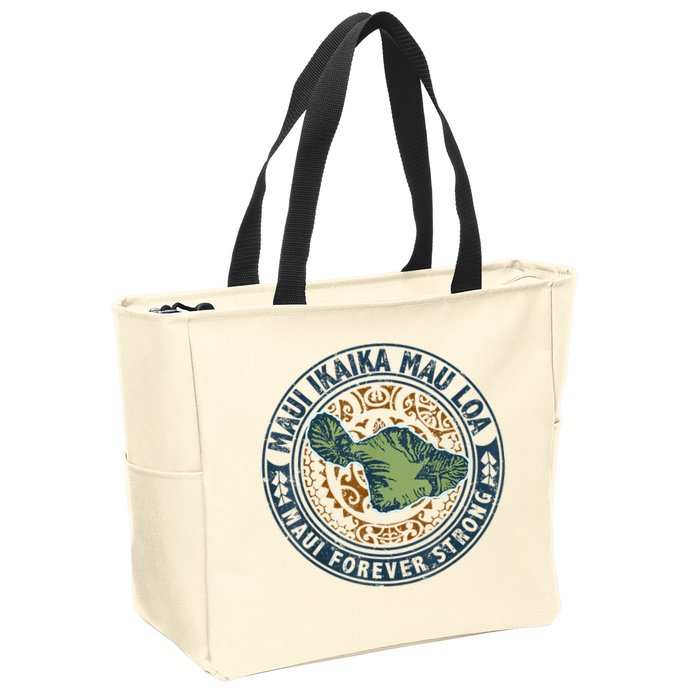 Pray For Maui Hawaii Strong Zip Tote Bag
