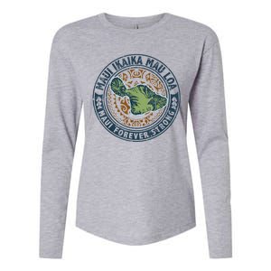 Pray For Maui Hawaii Strong Womens Cotton Relaxed Long Sleeve T-Shirt