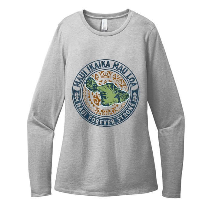 Pray For Maui Hawaii Strong Womens CVC Long Sleeve Shirt