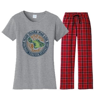 Pray For Maui Hawaii Strong Women's Flannel Pajama Set