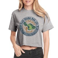 Pray For Maui Hawaii Strong Women's Crop Top Tee
