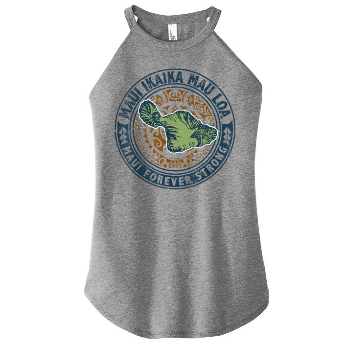 Pray For Maui Hawaii Strong Women's Perfect Tri Rocker Tank