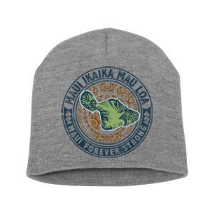 Pray For Maui Hawaii Strong Short Acrylic Beanie