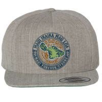 Pray For Maui Hawaii Strong Wool Snapback Cap