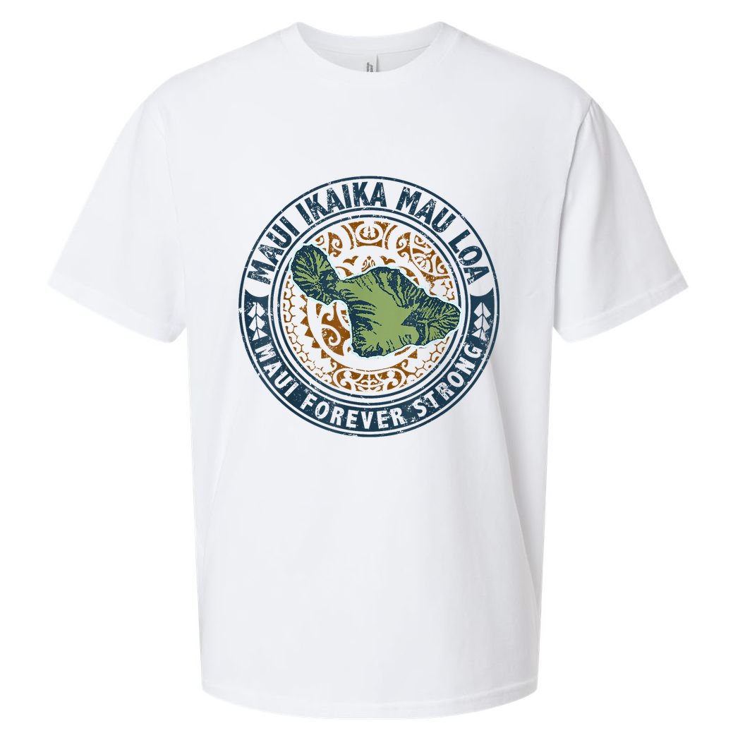 Pray For Maui Hawaii Strong Sueded Cloud Jersey T-Shirt
