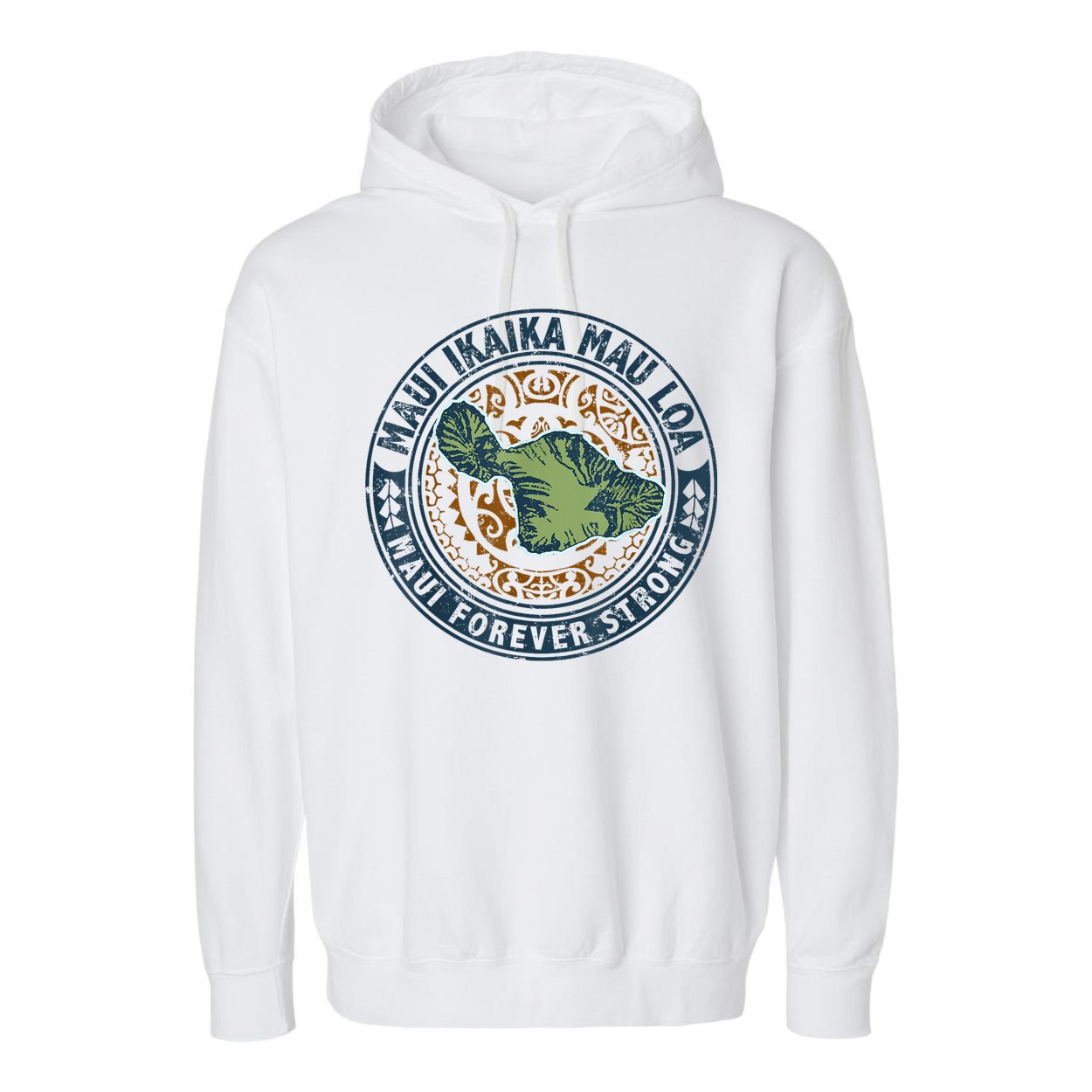 Pray For Maui Hawaii Strong Garment-Dyed Fleece Hoodie