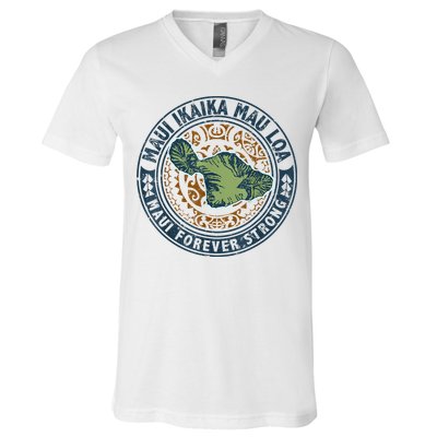 Pray For Maui Hawaii Strong V-Neck T-Shirt