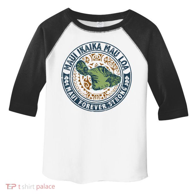 Pray For Maui Hawaii Strong Toddler Fine Jersey T-Shirt