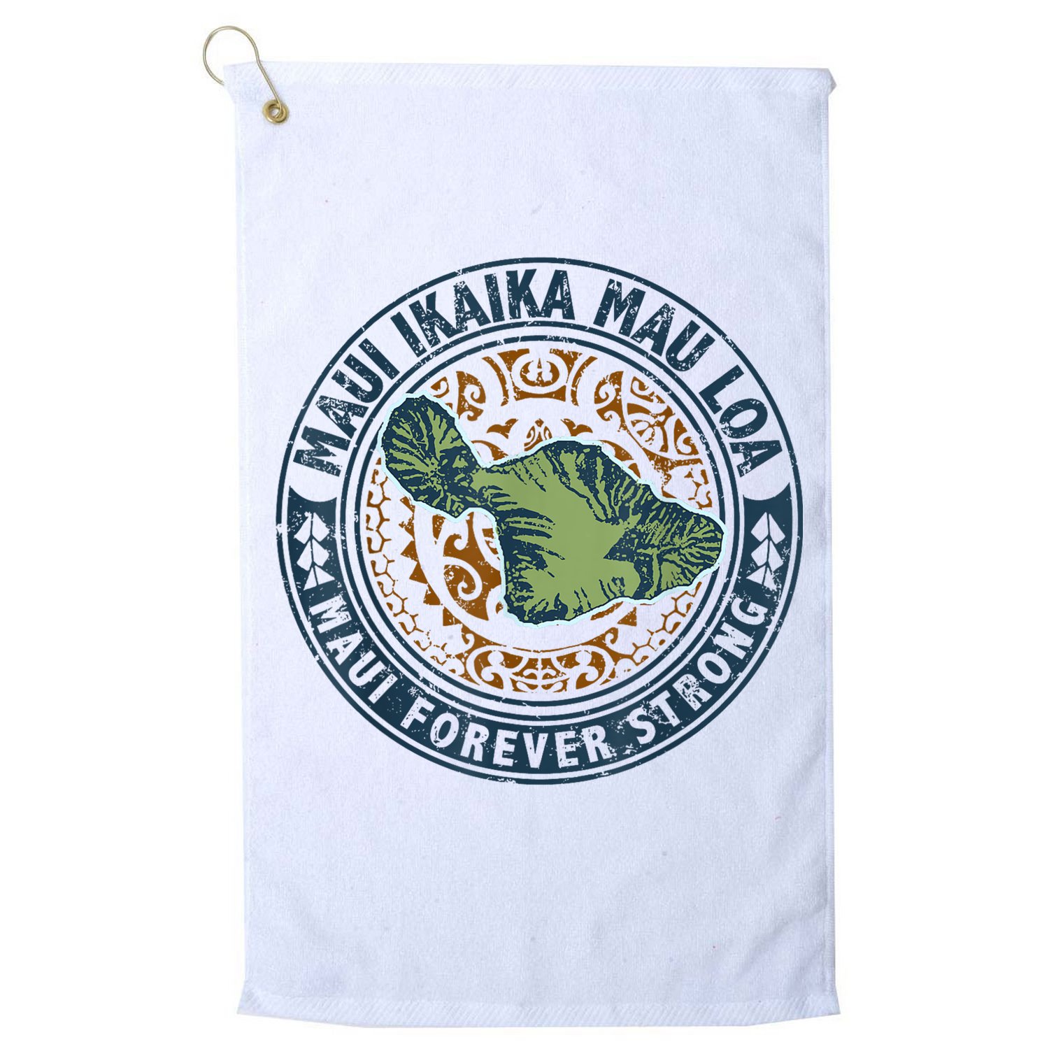 Pray For Maui Hawaii Strong Golf Towel