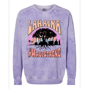 Pray For Maui Hawaii Strong Colorblast Crewneck Sweatshirt