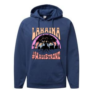 Pray For Maui Hawaii Strong Performance Fleece Hoodie