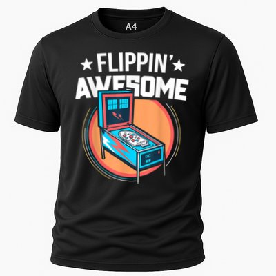 Pinball For Men Flippin' Awesome Flipping Arcade Performance Shirt