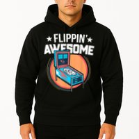 Pinball For Men Flippin' Awesome Flipping Arcade Hoodie