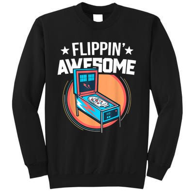 Pinball For Men Flippin' Awesome Flipping Arcade Sweatshirt